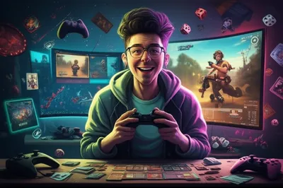 Illustration gamer - Image 1