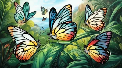 Illustration puffins - Image 1