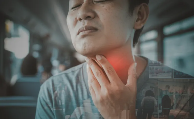 Illustration visuelle de sore throat: Mal de gorge - Image 1