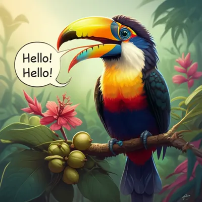 Illustration parrot - Image 1