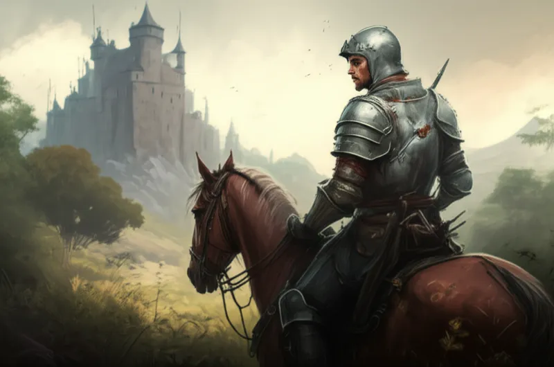 Illustration visuelle du mot « errant » - Chevalier errant