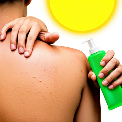 Illustration sunburn - Image 1