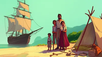 Illustration colonist - Image 1