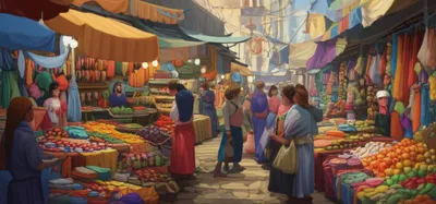 Illustration hucksters - Image 1