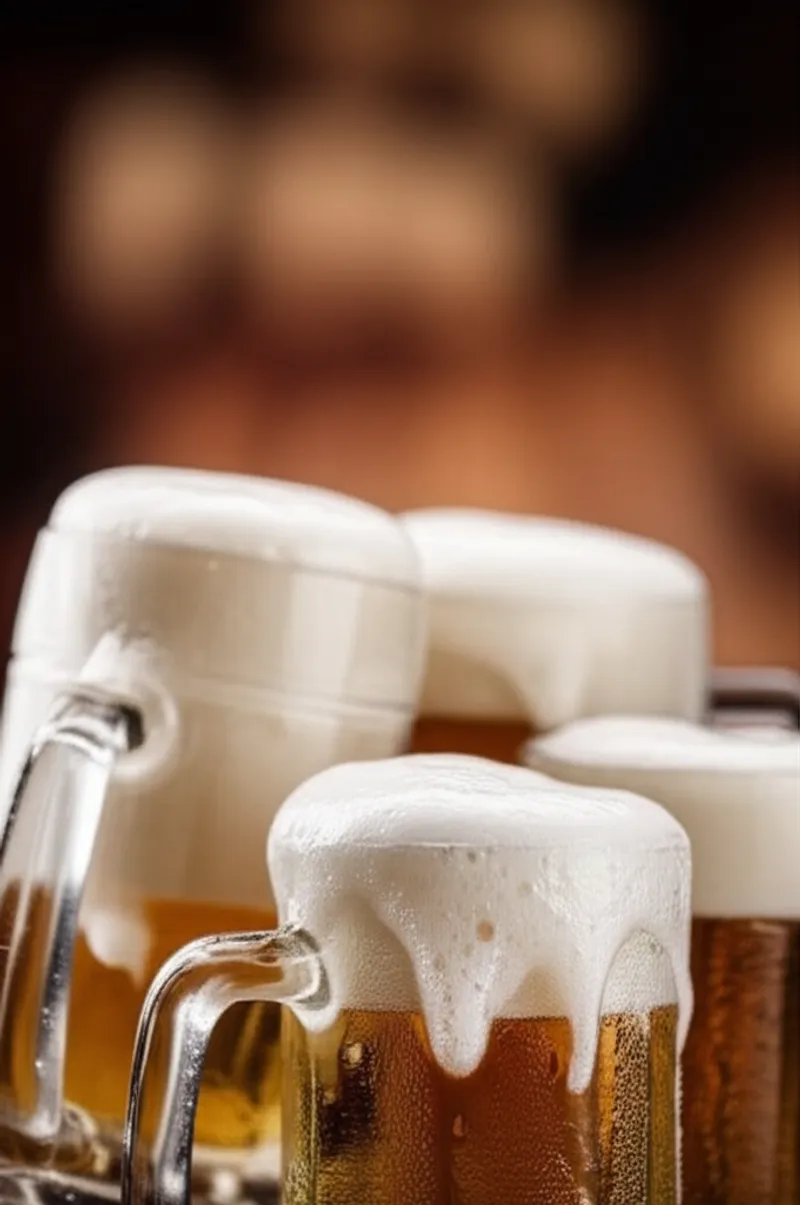 Visuelle Darstellung für das Wort „frothy" - Bier