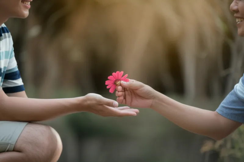 Illustration visuelle du mot « offering » - Proposer, offrir