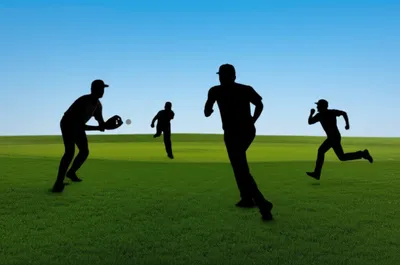 Illustration outfielders