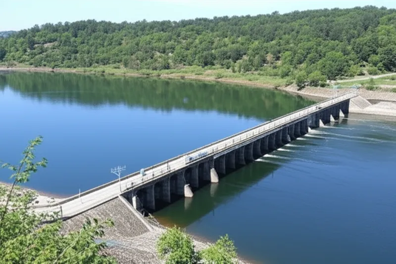 Visuelle Darstellung für das Wort „backwaters" - Stauwasser, Rückstau