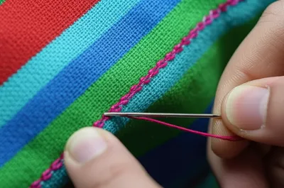 Illustration stitched