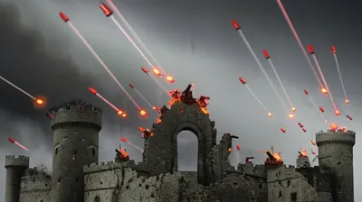 Illustration bombarding