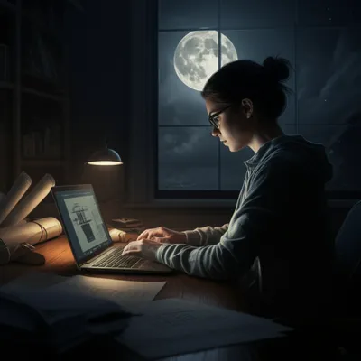 Illustration moonlighting - Image 1