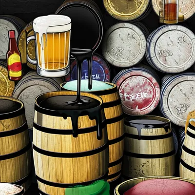Illustration barrels - Image 1