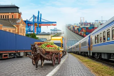 Illustration waggons - Image 1