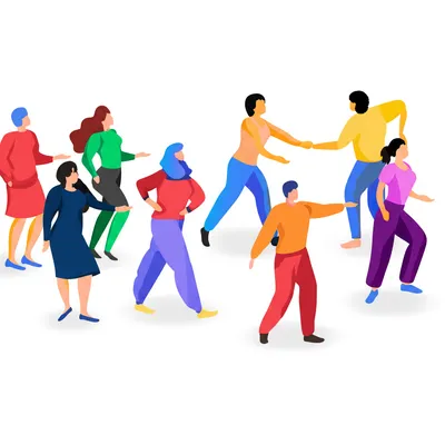 Illustration dancing