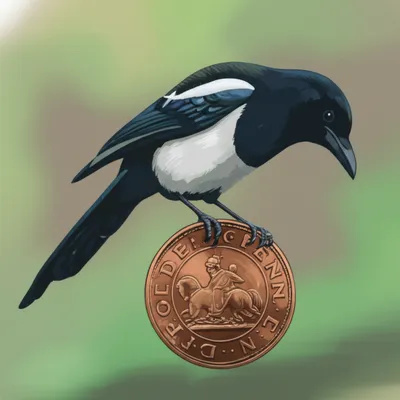 Illustration magpie - Image 1