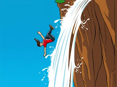 Illustration waterfall - Image 1