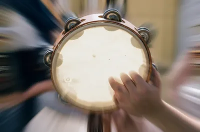Illustration tambourine