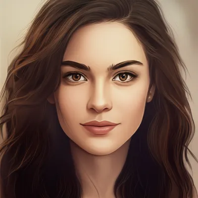 Illustration brunette - Image 1