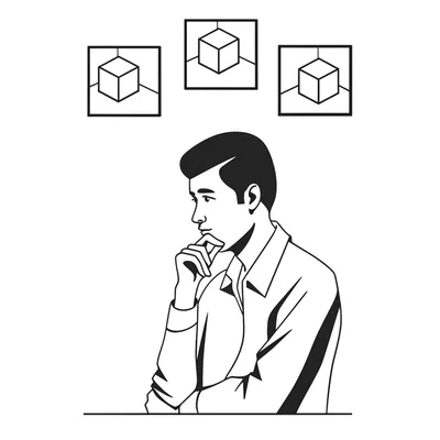 Illustration contemplate