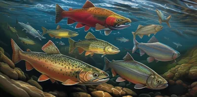 Illustration salmonid - Image 1