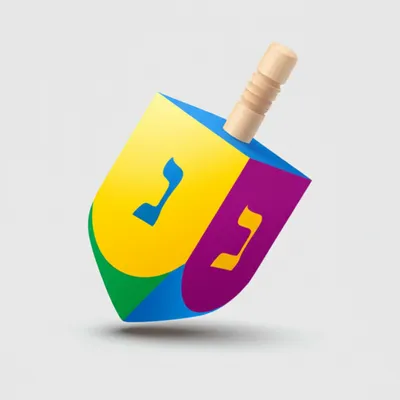 Illustration dreidel - Image 1