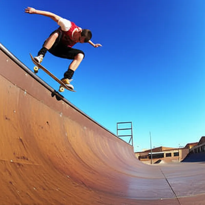 Illustration visuelle de vert: Rampe, half-pipe - Image 1
