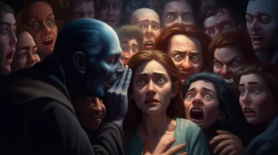 Illustration vilifying