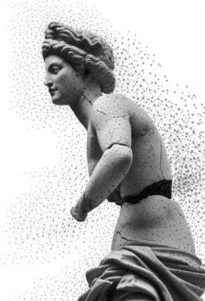 Illustration crumbled