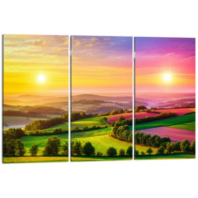 Illustration triptych