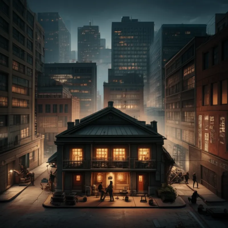 Illustration visuelle de boutiques: Société de production cinématographique ne réalisant que quelques films par an - Image 1