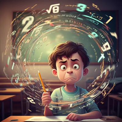 Illustration dyscalculia