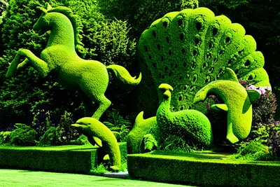 Illustration topiaries