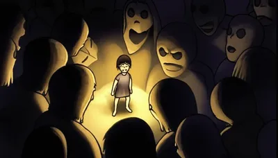 Illustration mobbing