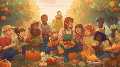 Illustration gathering - Image 1