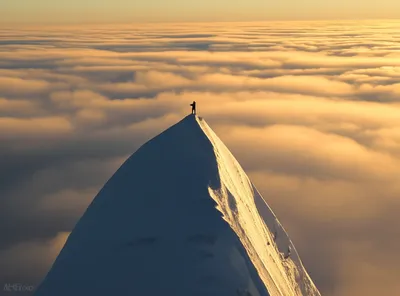 Illustration mountaintop