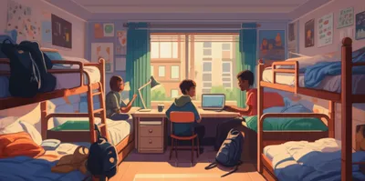 Illustration dormitory