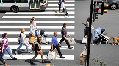 Illustration pedestrians