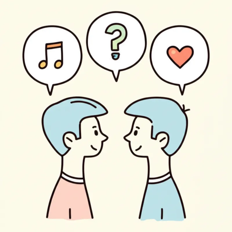 Illustration visuelle du mot « converses » - Parler, converser