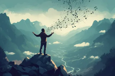 Illustration yodelling - Image 1