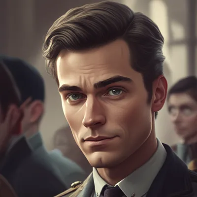 Illustration smirked - Image 1