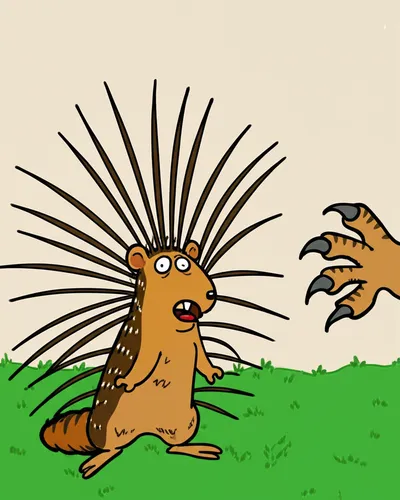 Illustration porcupines - Image 2
