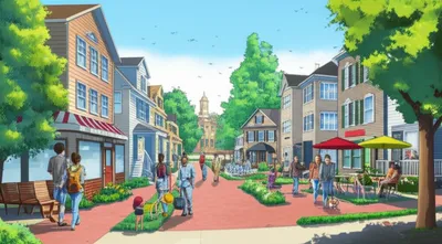 Illustration town - Image 1