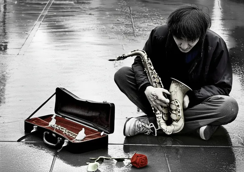 Illustration visuelle de rueful: Pathétique, pitoyable - Image 1