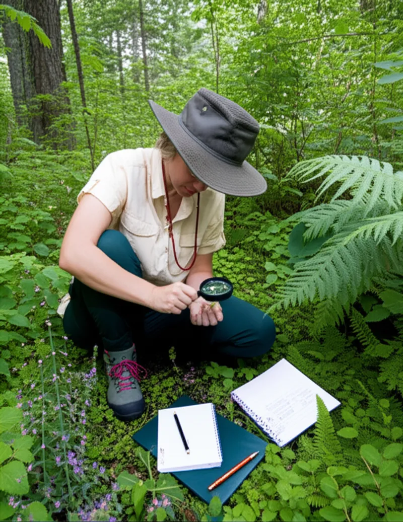 Visuelle Darstellung für das Wort „botanist" - Botaniker, Pflanzenkundler