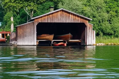Illustration boathouse - Image 1