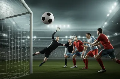 Illustration goalmouth - Image 1