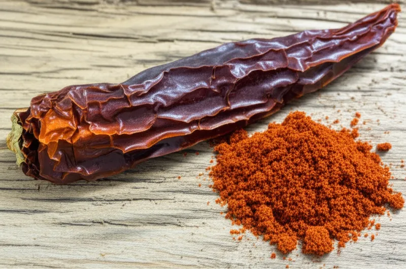 Ilustración visual de la palabra "anchos" - Chile poblano seco, ancho