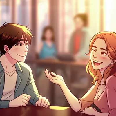 Illustration flirting - Image 1