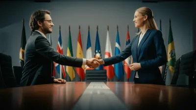 Illustration diplomats