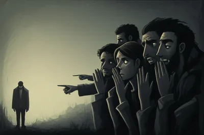 Illustration backbiting - Image 1